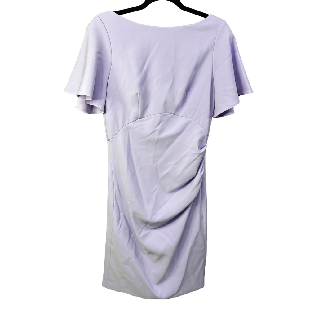 MOTF Lavender Flutter-Sleeve Midi Dress